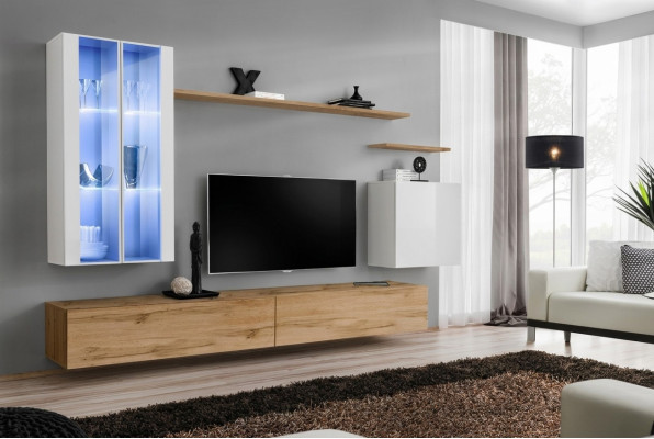 Wooden furniture TV stand wall cabinet living room furniture complete set style designer