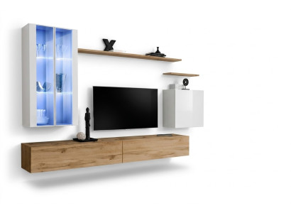 Wooden furniture TV stand wall cabinet living room furniture complete set style designer
