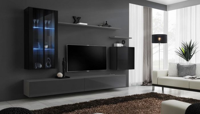 Living room set 3x wall cabinet TV stand living furniture modern designer style