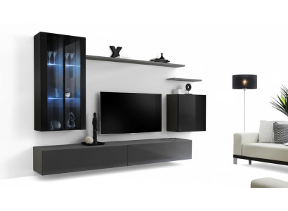 Living room set 3x wall cabinet TV stand living furniture modern designer style