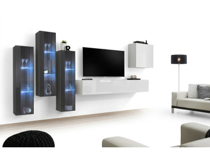 Living room furniture cabinet set design living room sideboard wall shelf hanging display cabinet