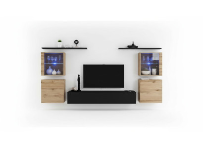 Designer Complete Living Room Luxury Wall Unit Group Modern Sideboard Furnishing