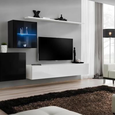 Living Room Furniture Designer Modern Wall Unit 260cm Luxury Sideboard Set