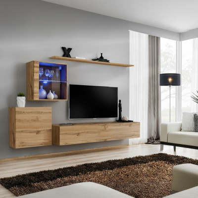 Wall unit modern TV stands living room furniture design wall shelves complete