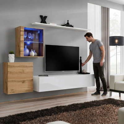 Design luxury wall unit shelf wall cabinet display cabinet shelves living room decor