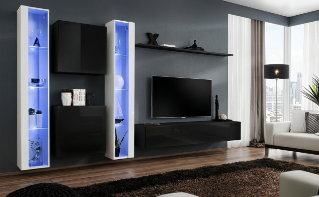 Living room furniture designer luxury TV stand designer wall shelf complete