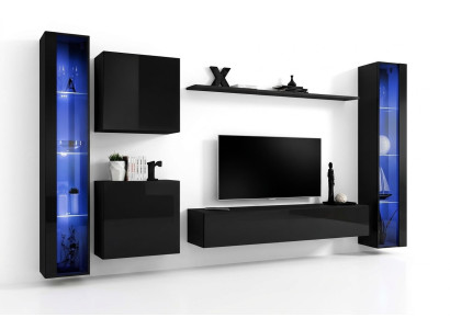 Living room furniture set designer 2x wall cabinet hanging display cabinet furnishings