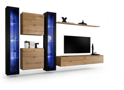 Living Room Furniture Complete Wall Unit Cabinet Wall Cabinet Set Hanging Display Cabinet Arrangement