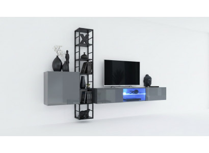 Living room furniture, wooden wall unit, furnishings, TV stand, complete, new furniture