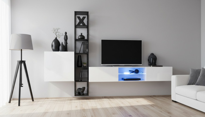 Living room complete set, 3-piece luxury wall unit, wall cabinet, TV stand design