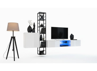 Living room complete set, 3-piece luxury wall unit, wall cabinet, TV stand design