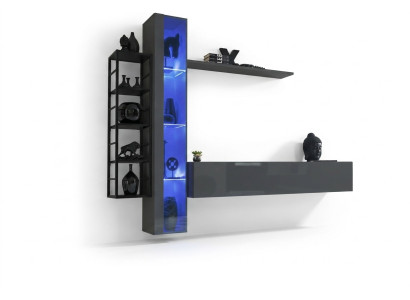 Modern wall unit design style living room TV stand wall display cabinet