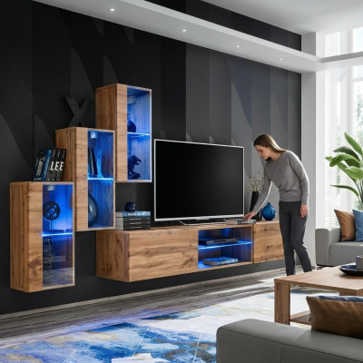 Modern Furniture Living Room Wall Designer Set 4-piece Wall Shelves New Decor