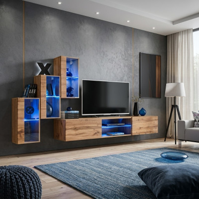 Modern Furniture Living Room Wall Designer Set 4-piece Wall Shelves New Decor