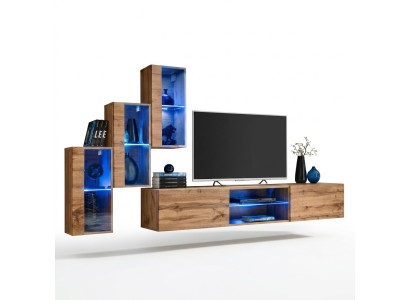 Modern Furniture Living Room Wall Designer Set 4-piece Wall Shelves New Decor