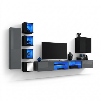 Modern furniture set living room complete wall unit wooden furniture TV stand