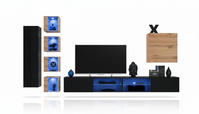 Modern furniture designer wall unit furnishing luxury set new wall cabinet
