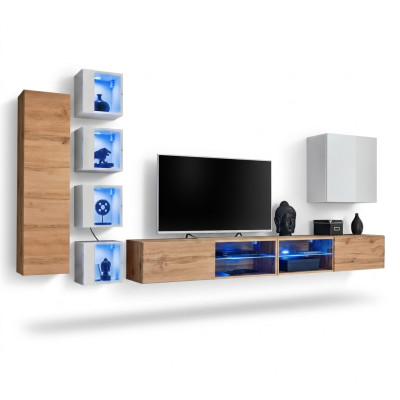 Designer modern furniture wall shelves TV stand wall cabinet hanging cabinet wood furniture.