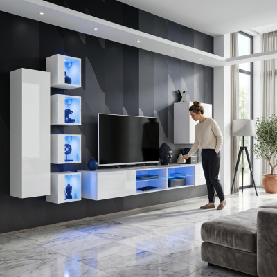 Modern wall unit hanging cabinet designer TV stand wall cabinet wooden furniture new