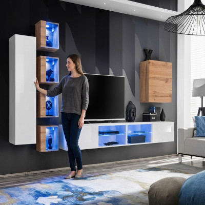 Wall unit designer cabinet wall shelves sideboard wall cabinet living room furniture