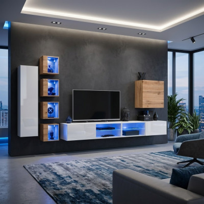 Wall unit designer cabinet wall shelves sideboard wall cabinet living room furniture