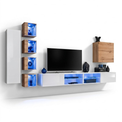Wall unit designer cabinet wall shelves sideboard wall cabinet living room furniture