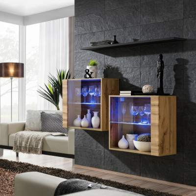 Modern furniture luxury wall unit 130 cm living room complete set 3-piece.