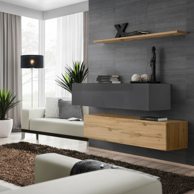 Modern set sideboard furnishing design wall unit living room luxury suite 3-piece