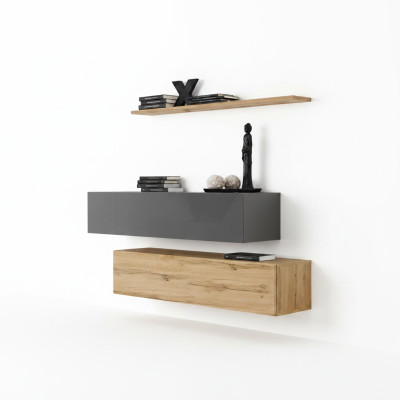 Modern set sideboard furnishing design wall unit living room luxury suite 3-piece