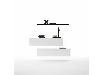 Modern wall unit living wall shelf wall cabinet white luxury furnishings designer