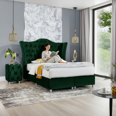 Bedroom bed nightstands complete set design furnishings luxury furniture