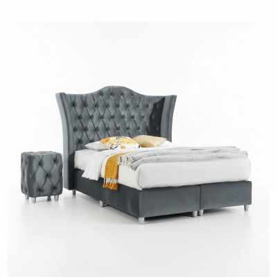 Designer suite bedroom set luxury bed 2x nightstand wood completely new