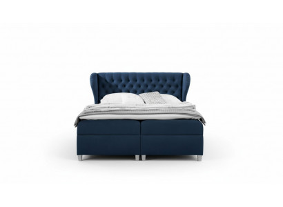 Luxury Box Spring Bed Bedroom Bed Upholstered Bed Modern 160x200cm Wood