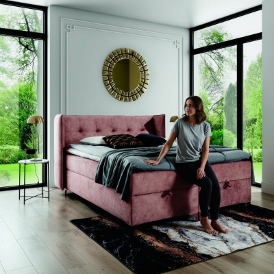 Bedroom furniture box spring bed bed 160x200cm modern design furnishings