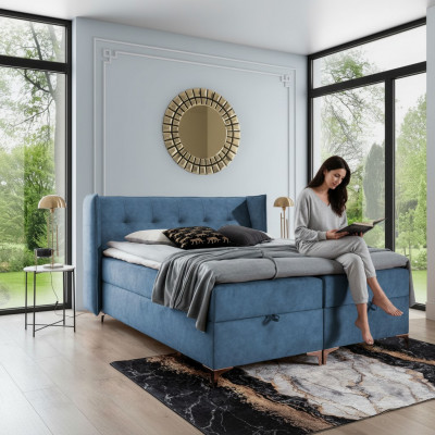 Modern bedroom luxury bed upholstered bed furnishings design upholstered furniture