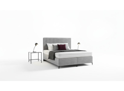 Upholstered bed bedroom bed luxury new design modern wood furniture textile