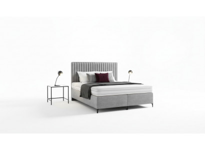 Upholstered bed bedroom bed luxury new design modern wood furniture textile