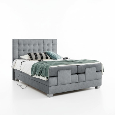 Modern gray bed double bed 160x200cm bedroom design modern decor