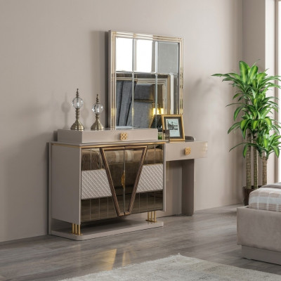 Modern dressing table luxury furniture mirror new bedroom furnishings