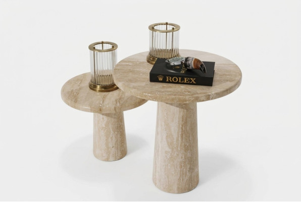 2x coffee tables living room set wood furniture design modern decor