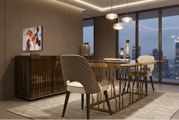 Designer chair fabric luxury furniture dining room modern furnishing