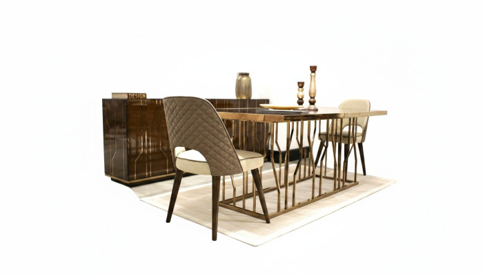 Designer chair fabric luxury furniture dining room modern furnishing