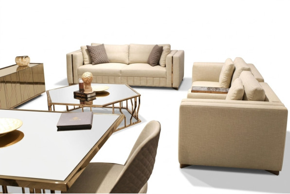 Living room set sofa two-seater modern sofa three-seater upholstered furniture coffee table