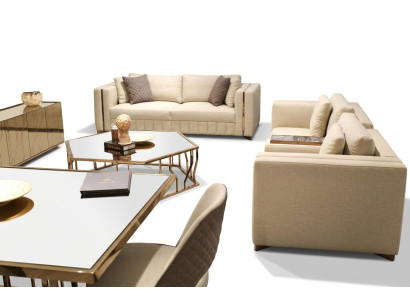 Living room set sofa two-seater modern sofa three-seater upholstered furniture coffee table