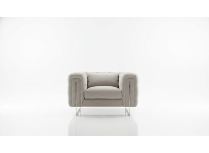 Modern armchair living room Chesterfield furniture upholstery furnishings textile