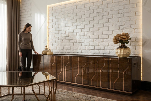 Living room furniture sideboard luxury modern design dresser wood furnishing