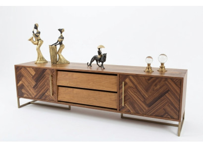 Brown TV Stand RTV Sideboard Living Room Furniture Modern Luxury New