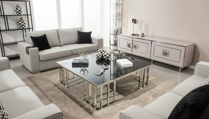 Modern coffee table living room furniture glass furniture luxury design furnishings