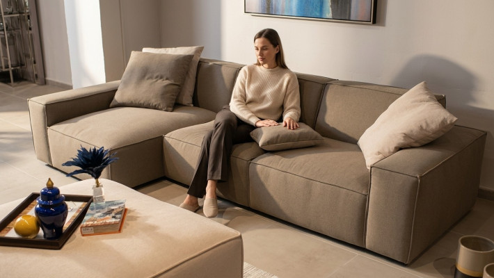 Design corner sofa L-shape living room furniture luxury modern furnishing new sofa