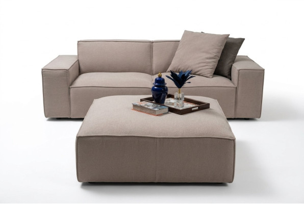 Living room furniture luxury complete 2-piece design sofa three-seater furnishing stool